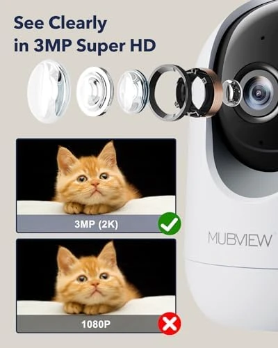 Pet Camera with Phone App, Indoor Security Camera — Security Camera, MUBVIEW