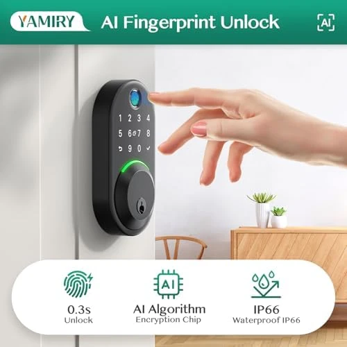 Smart Deadbolt Door Lock with Keypad — Smart Lock, Yamiry
