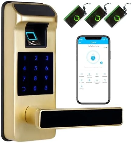Smart Door Lock, Heavy Duty 5 in 1 Keyless Entry Door Lock — Smart Lock, HARFO
