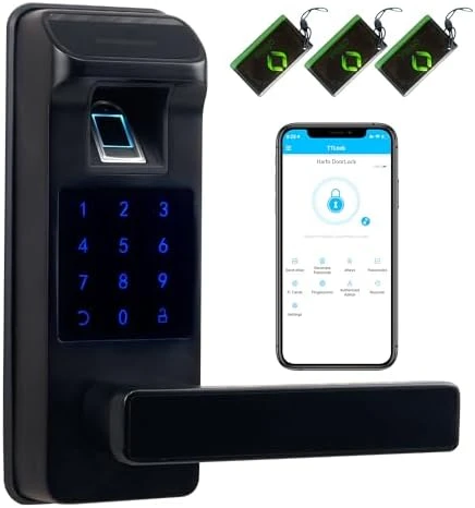 Smart Door Lock, Heavy Duty 5 in 1 Keyless Entry Door Lock — Smart Lock, HARFO