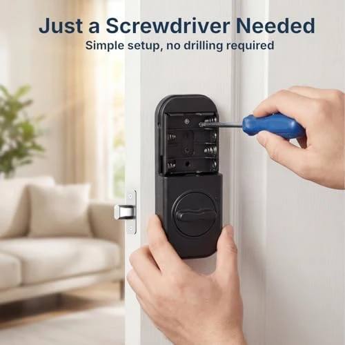 Smart Door Lock - Keyless Entry with Fingerprint and App Control — Smart Lock, RUIKANG POWER