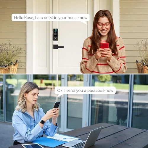 Smart Fingerprint Door Lock with Handle Set — Smart Lock, BEBASIA