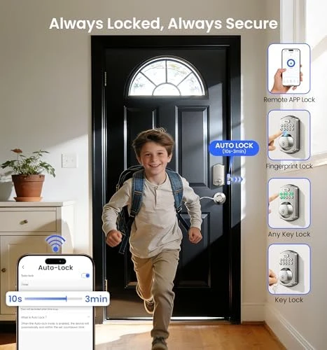 Smart Fingerprint Lock with Handle Set — Smart Lock, Veise