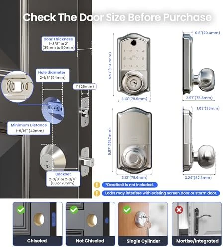 Smart Knob Handle Lock — Smart Lock, Veise