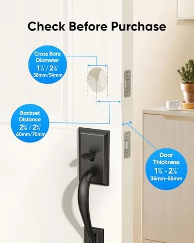 Smart Lock C220 Front Door Handle Set — Smart Lock, eufy Security