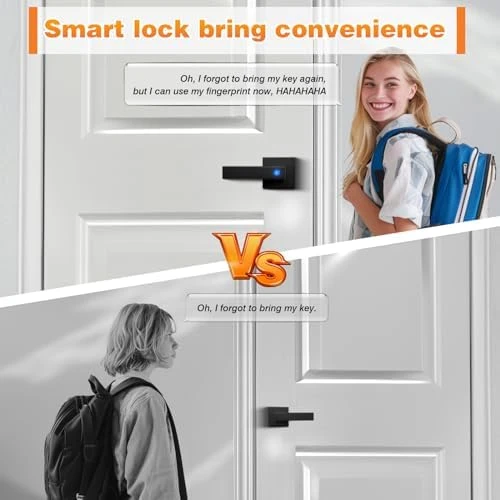 Smart Lock Keyless Entry Door Lock with Handle — Smart Lock, Probrico