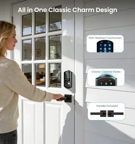 Smart Lock with 2 Lever Handle Set — Smart Lock, Veise