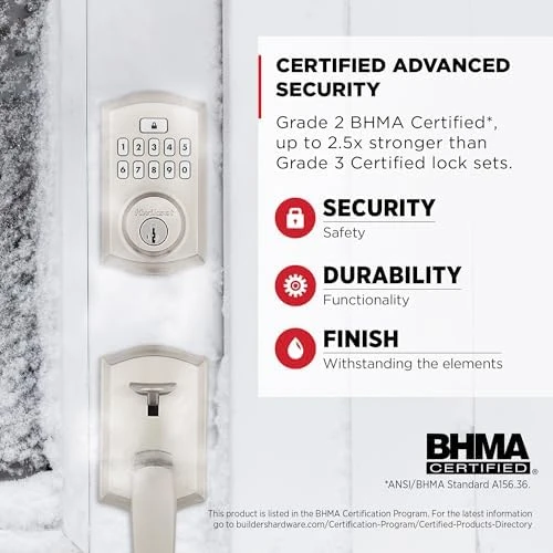 SmartCode 260 Keyless Entry Electronic Keypad Deadbolt Door Lock with Auto-Lock, Custom User Codes, Advanced Security in... — Smart Lock, Kwikset