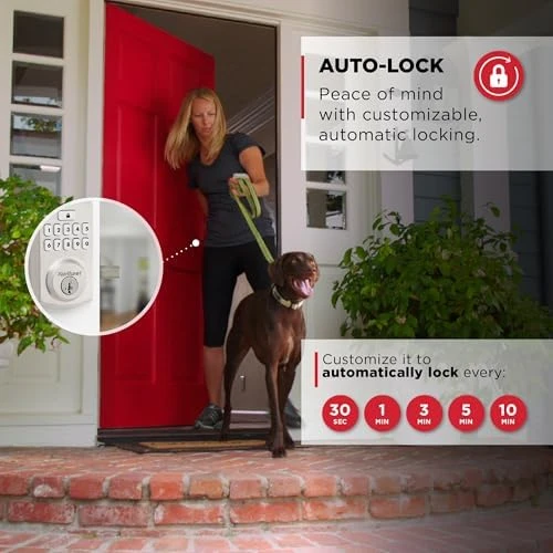 SmartCode 260 Keyless Entry Electronic Keypad Deadbolt Door Lock with Auto-Lock, Custom User Codes, Advanced Security in... — Smart Lock, Kwikset