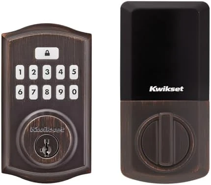 SmartCode 260 Keyless Entry Electronic Keypad Deadbolt Door Lock with Auto-Lock, Custom User Codes, Advanced Security in... — Smart Lock, Kwikset