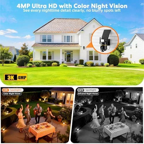 Solar Security Camera Wireless Outdoor — Security Camera, Lybuorze