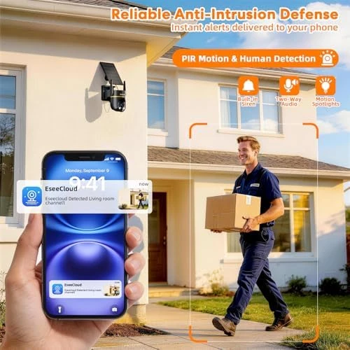 Solar Security Camera Wireless Outdoor — Security Camera, Lybuorze