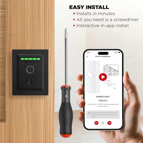 Touch Fingerprint Wi-Fi Smart Lock, Keyless Entry Door Deadbolt — Smart Lock, Kwikset