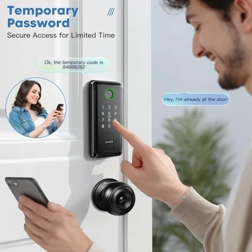 WiFi Bluetooth Keypad Door Lock with Handle — Smart Lock, Evanshow