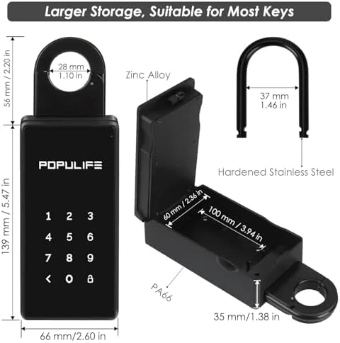 WiFi Lock Box for Outside with Gateway — Smart Lock, Populife