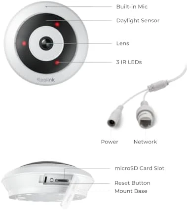 WiFi Security Fisheye Camera — Security Camera, Reolink