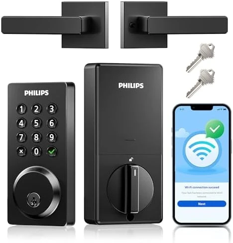WiFi Smart Door Lock with Handle — Smart Lock, Philips