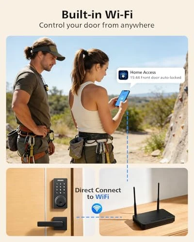 WiFi Smart Door Lock with Handle — Smart Lock, Philips