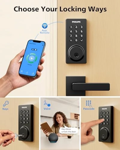 WiFi Smart Door Lock with Handle — Smart Lock, Philips