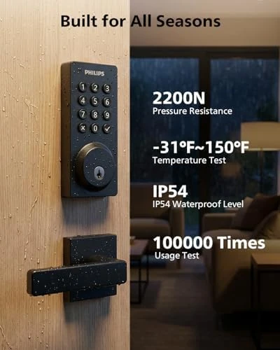 WiFi Smart Door Lock with Handle — Smart Lock, Philips