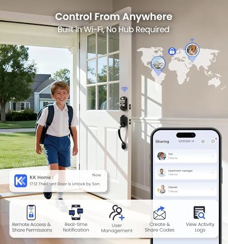 WiFi Smart Front Door Lock Set — Smart Lock, Veise