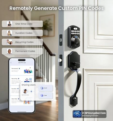 WiFi Smart Front Door Lock Set — Smart Lock, Veise