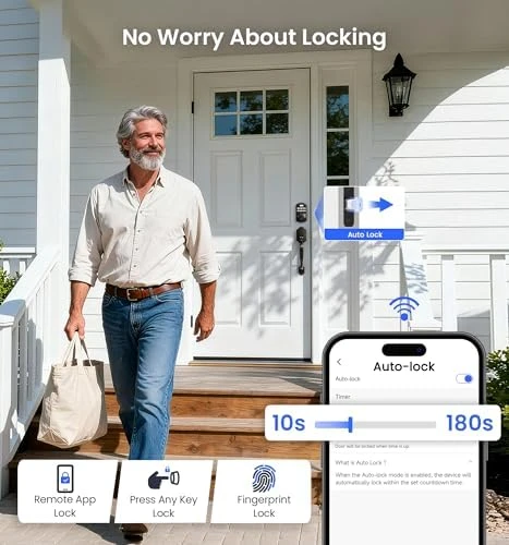 WiFi Smart Front Door Lock Set — Smart Lock, Veise