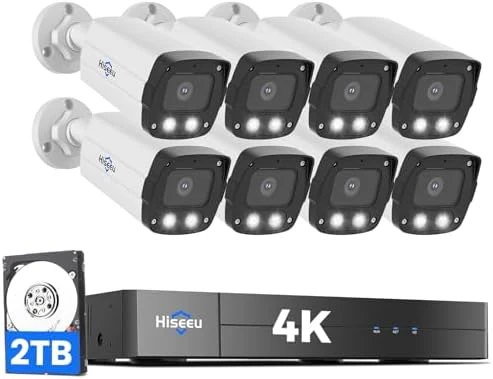 4K PoE Security Camera System 8MP — Security Camera, Hiseeu