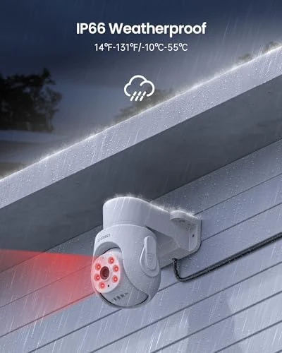 5MP Wired Security Camera System with Pan/Tilt 360° View — Security Camera, ZOSI