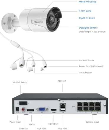 8CH 5MP Security Camera System — Security Camera, Reolink