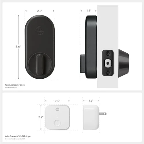Approach Smart Wi-Fi Deadbolt Retrofit Smart Lock — Smart Lock, Yale