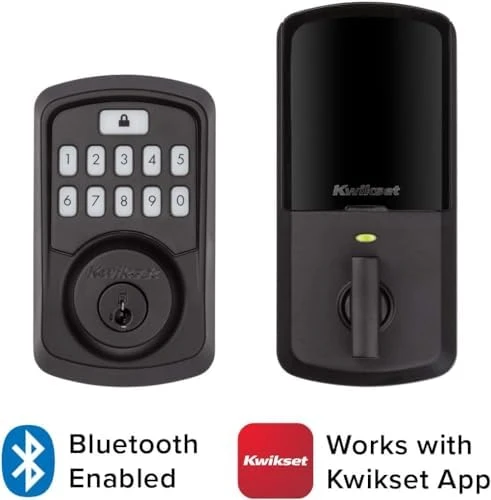 Aura Bluetooth Programmable Keypad Door Lock Deadbolt — Smart Lock, Kwikset