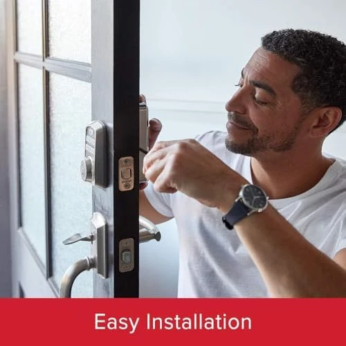 Aura Bluetooth Programmable Keypad Door Lock Deadbolt — Smart Lock, Kwikset