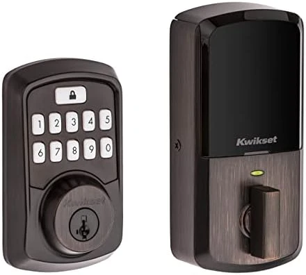 Aura Bluetooth Programmable Keypad Door Lock Deadbolt — Smart Lock, Kwikset