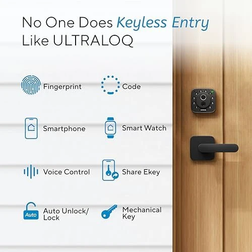 Bolt Fingerprint Smart Lock with Handle — Smart Lock, ULTRALOQ