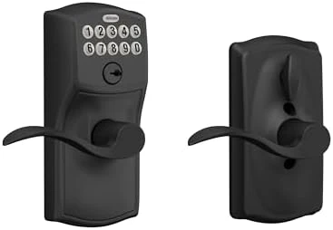 Camelot Keypad Lock with Lever Handle — Smart Lock, SCHLAGE