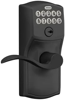 Camelot Keypad Lock with Lever Handle — Smart Lock, SCHLAGE