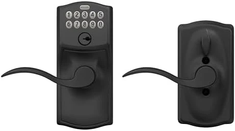 Camelot Keypad Lock with Lever Handle — Smart Lock, SCHLAGE
