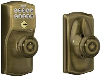 Camelot Keypad Lock with Lever Handle — Smart Lock, SCHLAGE