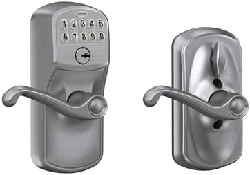 Camelot Keypad Lock with Lever Handle — Smart Lock, SCHLAGE