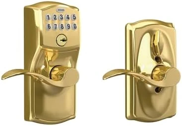 Camelot Keypad Lock with Lever Handle — Smart Lock, SCHLAGE