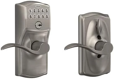 Camelot Keypad Lock with Lever Handle — Smart Lock, SCHLAGE