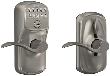 Camelot Keypad Lock with Lever Handle — Smart Lock, SCHLAGE