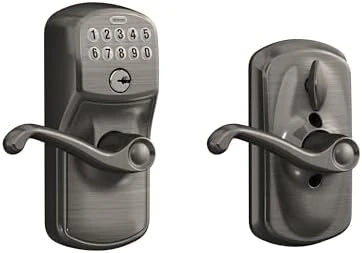 Camelot Keypad Lock with Lever Handle — Smart Lock, SCHLAGE