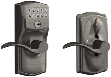 Camelot Keypad Lock with Lever Handle — Smart Lock, SCHLAGE