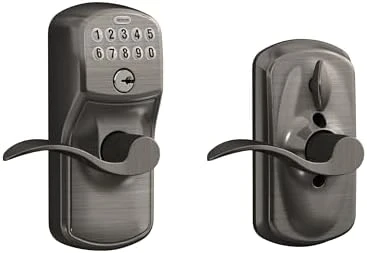 Camelot Keypad Lock with Lever Handle — Smart Lock, SCHLAGE