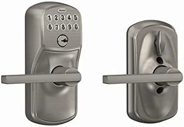 Camelot Keypad Lock with Lever Handle — Smart Lock, SCHLAGE