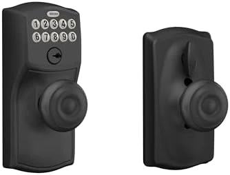 Camelot Keypad Lock with Lever Handle — Smart Lock, SCHLAGE