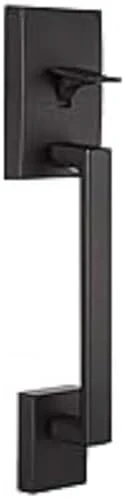 Encode Wi-Fi Smart Lock with Century Handleset Entry Set for Front Door, Matte Black — Smart Lock, SCHLAGE