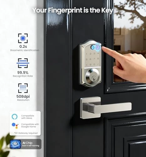 Fingerprint Smart Lock for Front Door — Smart Lock, Veise